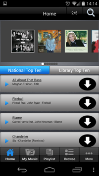 Image showing the Freegal app