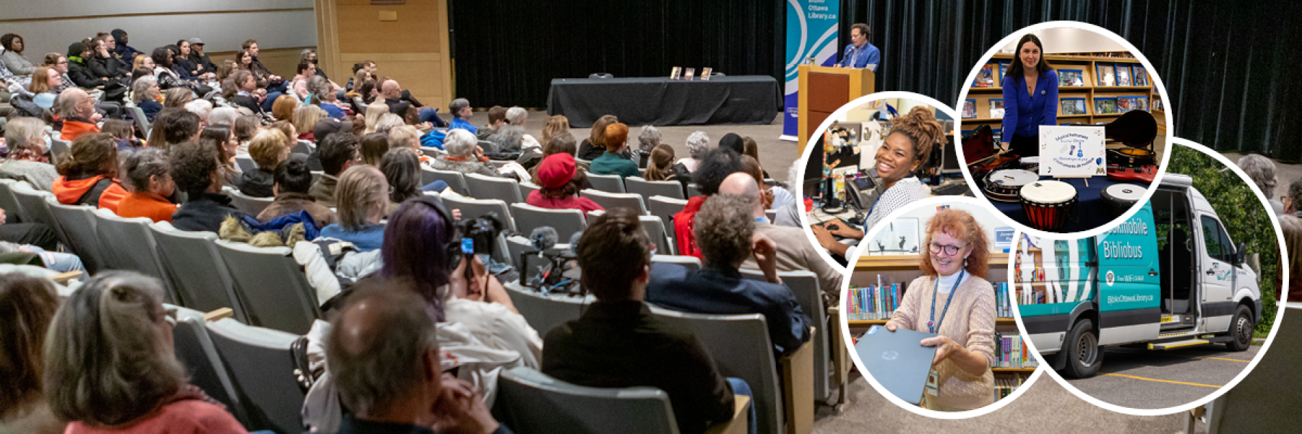 A room full of people listening to a speaker