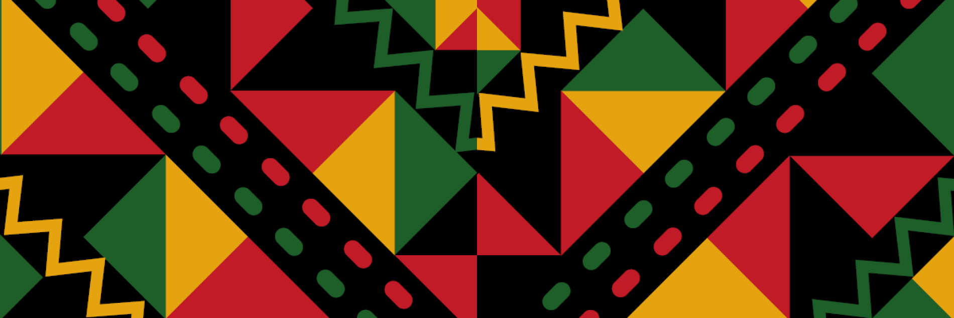 A colourful textile pattern. 