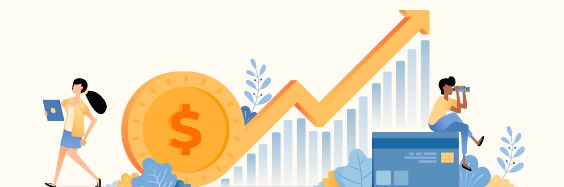 financial graph illustration