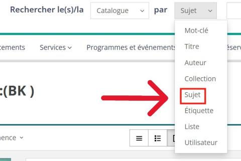 recherche par sujet