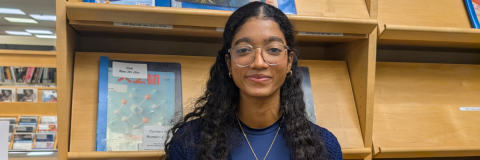 Photos of an OPL volunteer